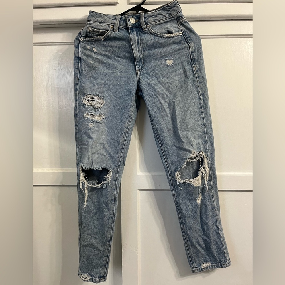 Distressed Blue Women's Jeans